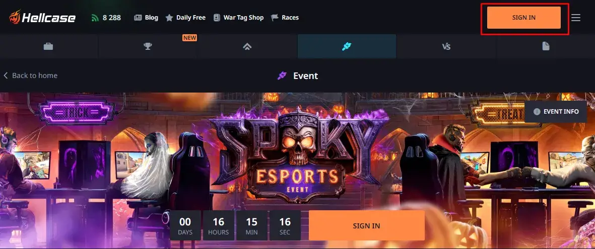 To get started on Hellcase